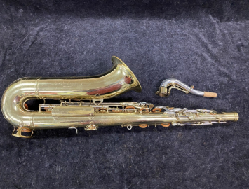 Photo Original Lacquer Cleveland Vintage King Super 20 Tenor Saxophone - Serial # 356440